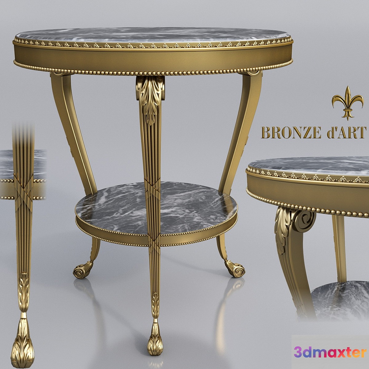 Table Empire from 1143 Bronze d'Art