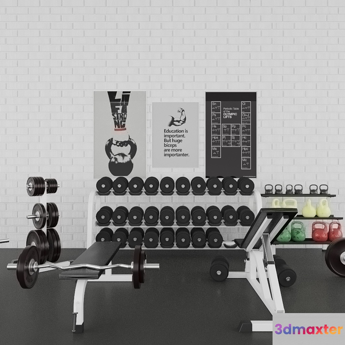 Gym set 3D Max