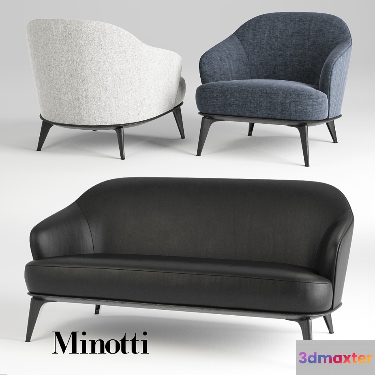 Sofa and chair minotti leslie - No.2
