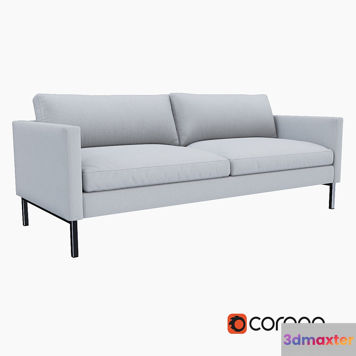 West Elm High Line Upholstered Sofa 3D Max