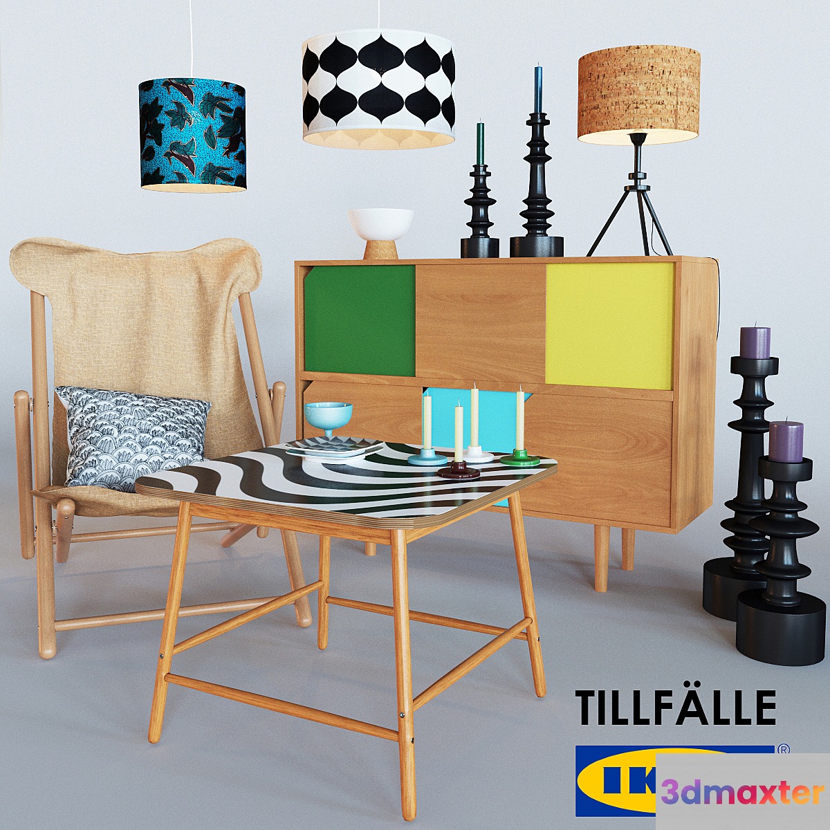 Tillfalle Living Room 3D Max