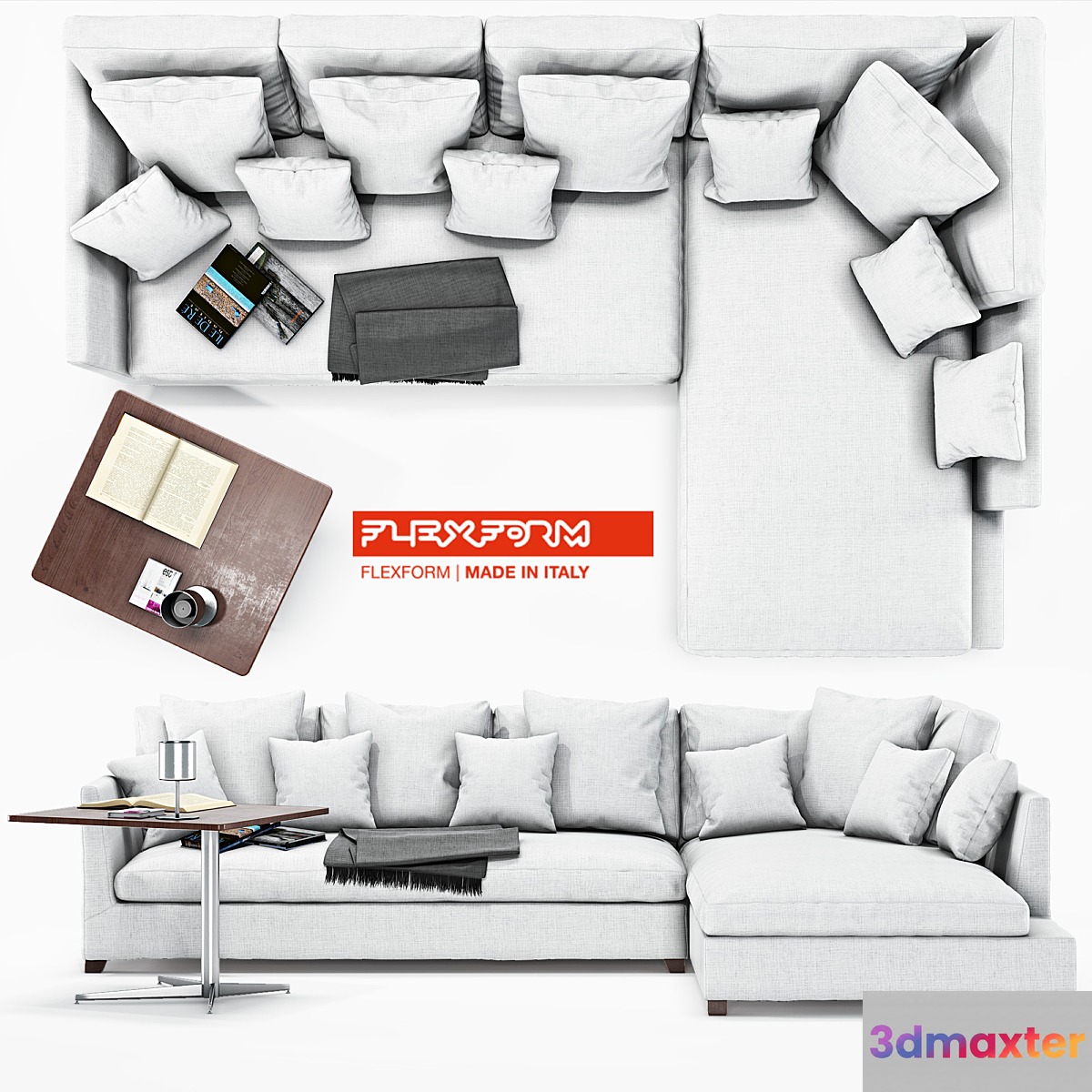 Flexform VICTOR LARGE 3D Max