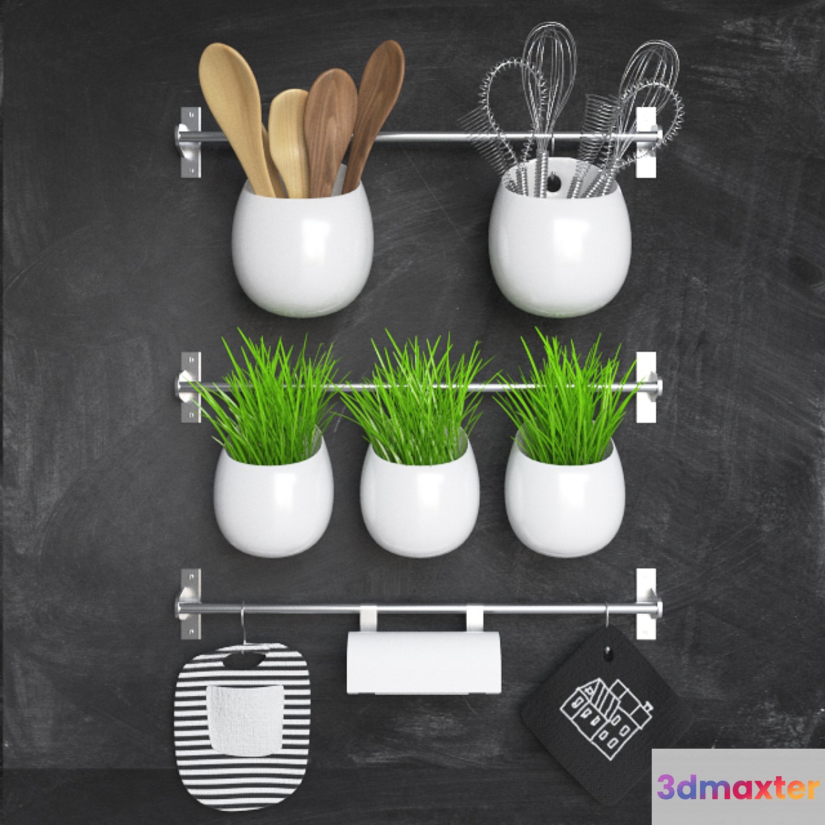 Kitchen set 3D Max