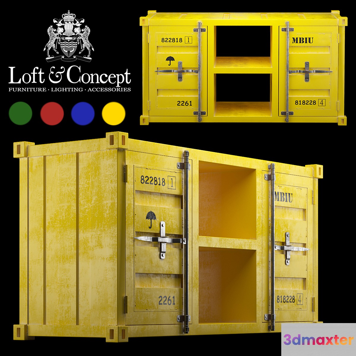 TV tables LOFT TV CONTAINER (4 COLORS)