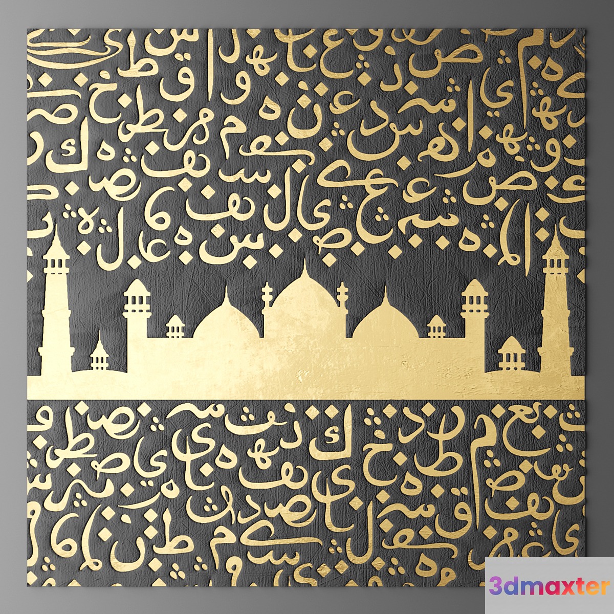 Decor for wall. Panel. 3D 3D Max