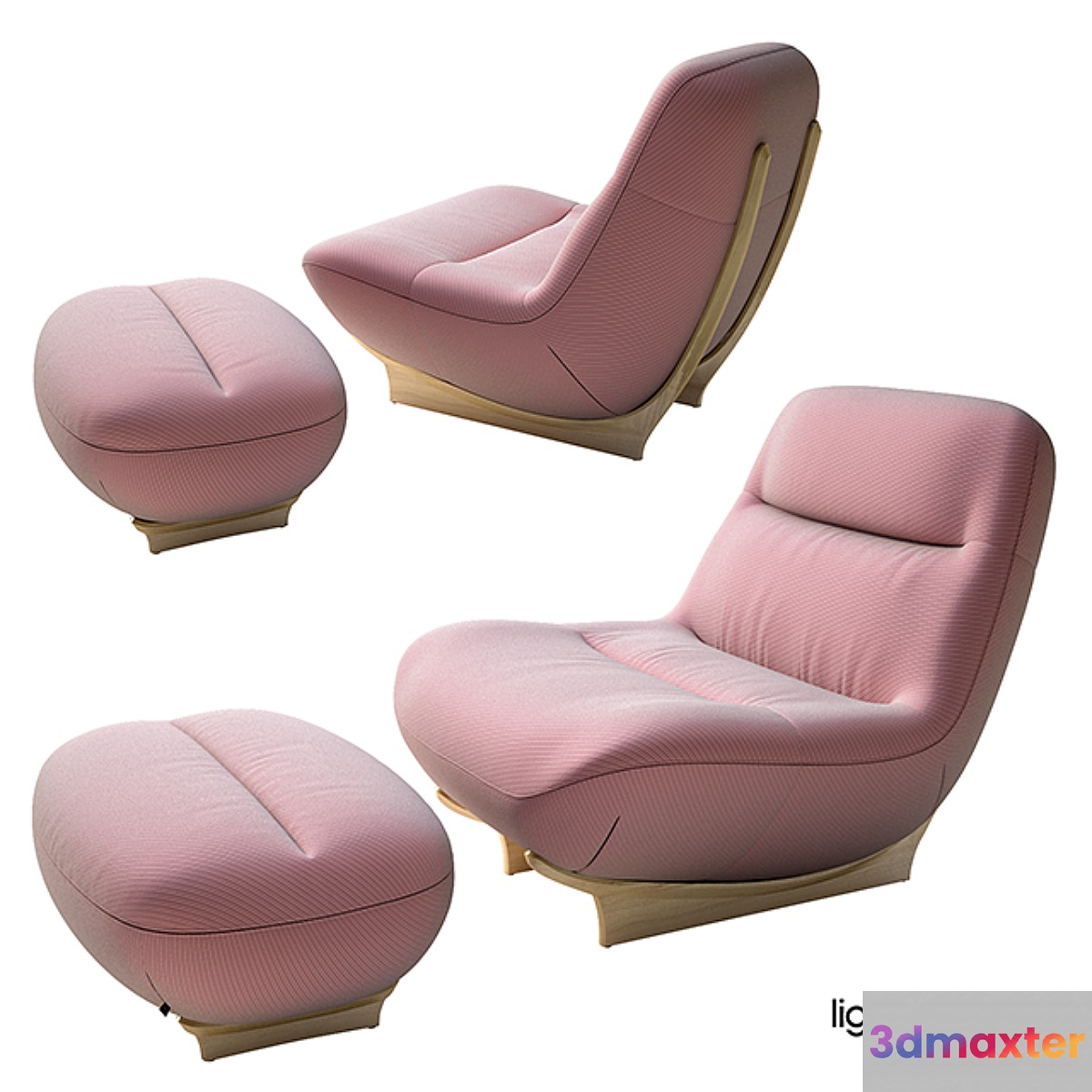 ligne roset MANAROLA armchair 3D Max