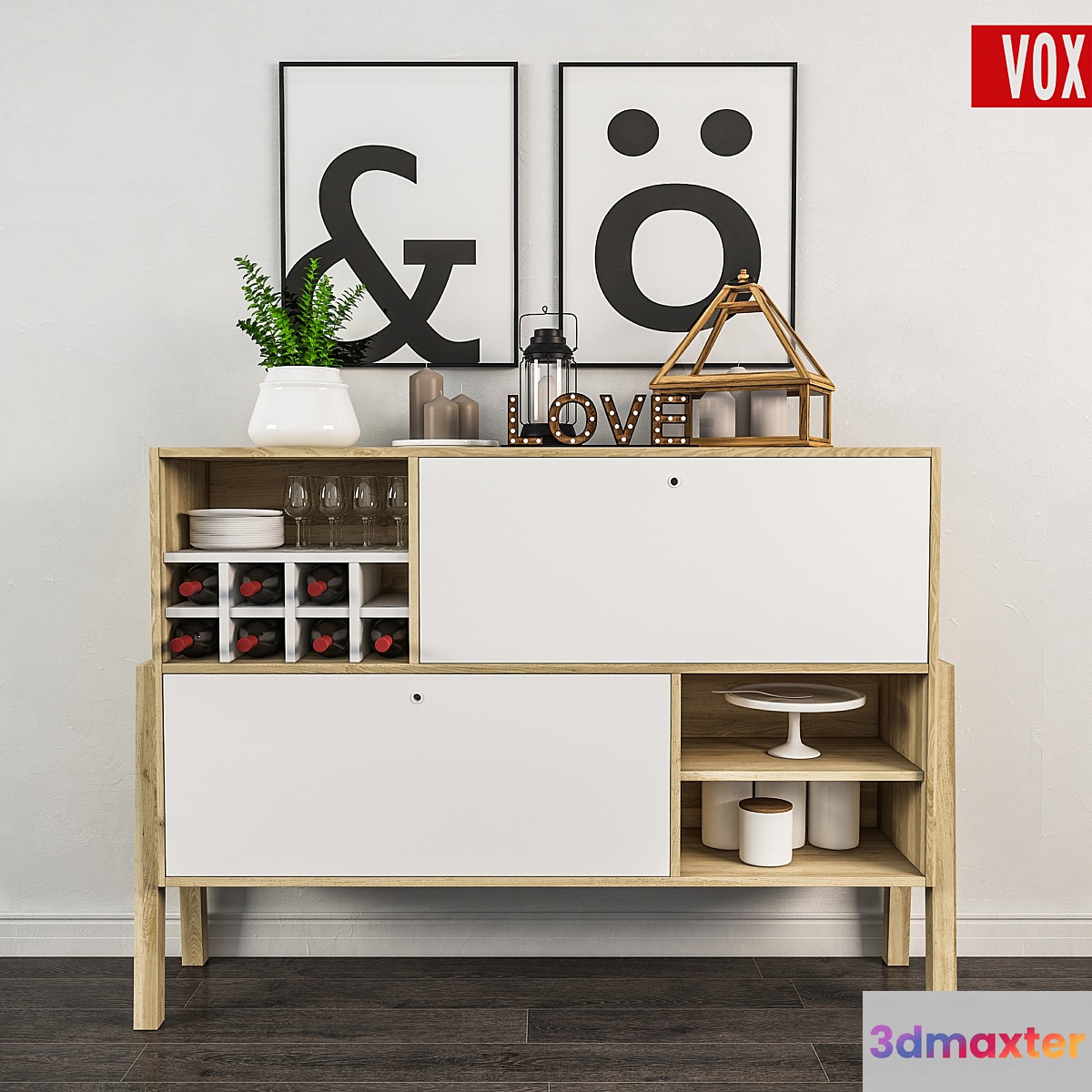 Decorative set of dresser_VOX _Spot
