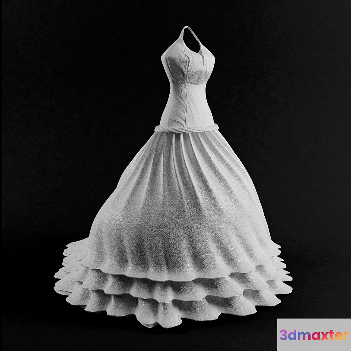 Wedding Dress - No.3 3D Max