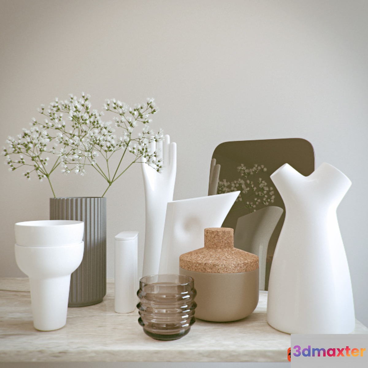 Decorative set 3D Max