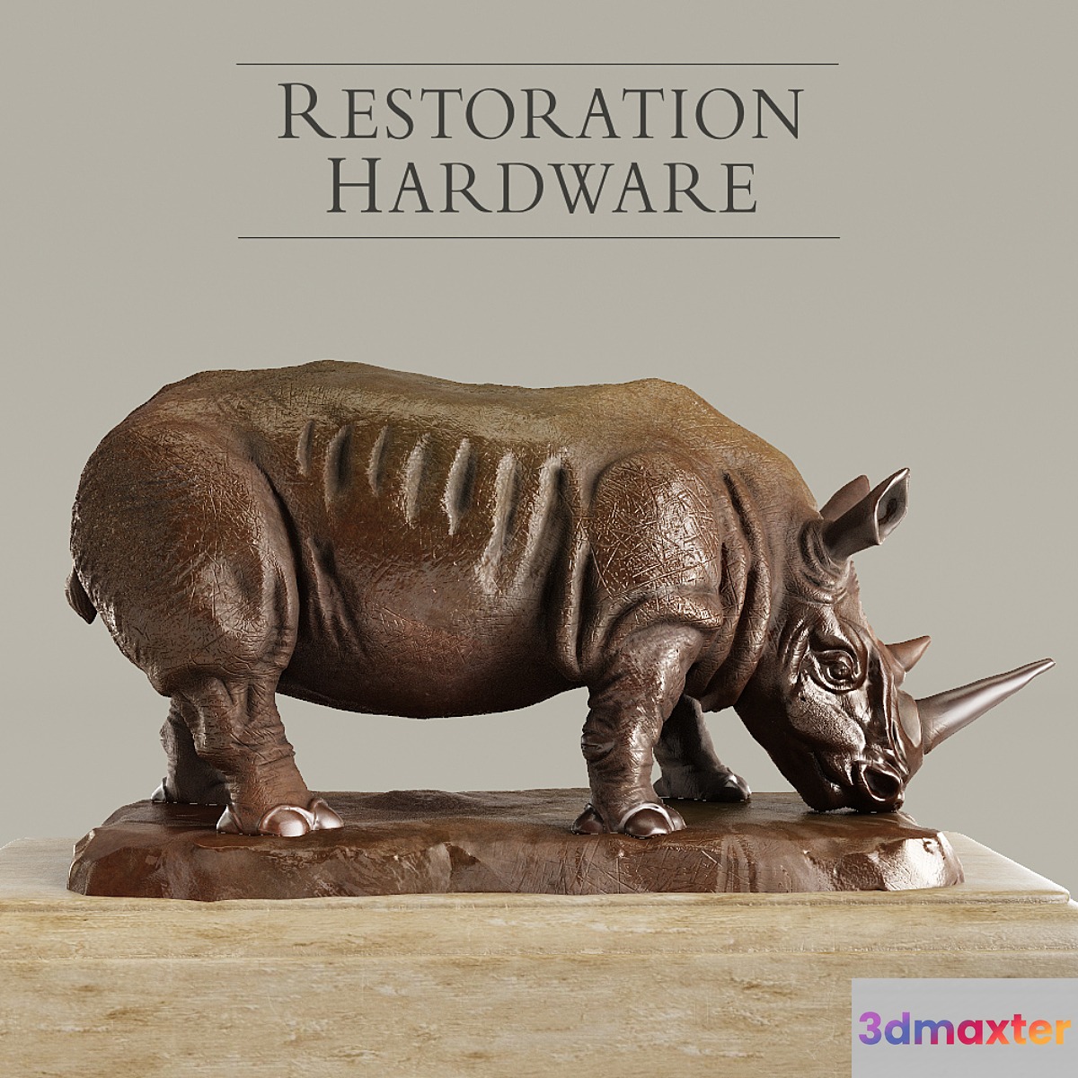 RH Bronze Rhino - No.2