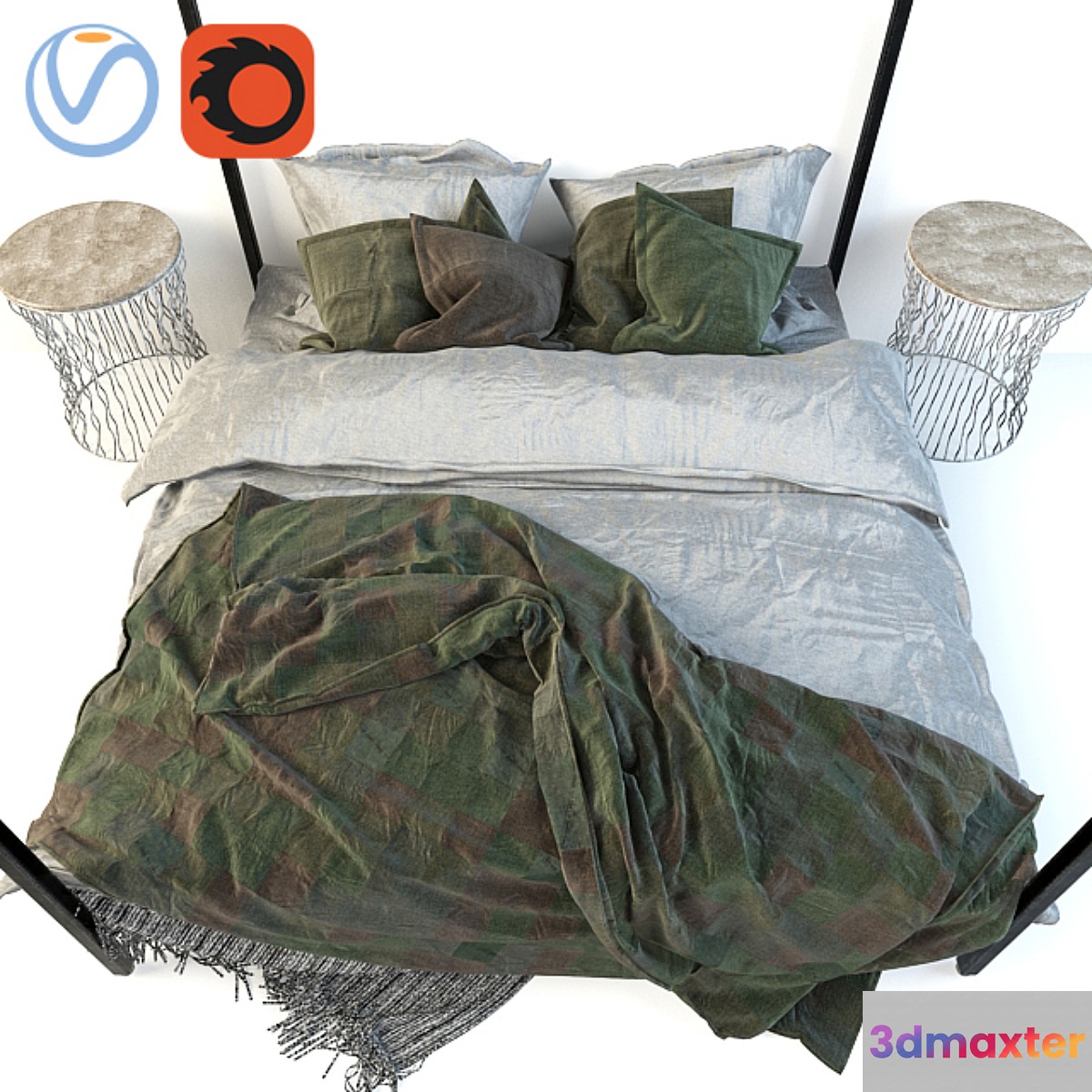 Krovat_01 (loft) 3D Max