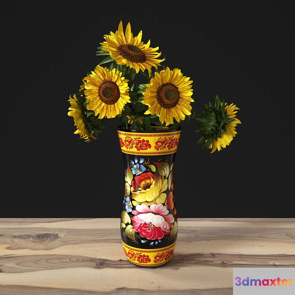 Sunflowers in a vase - No.3