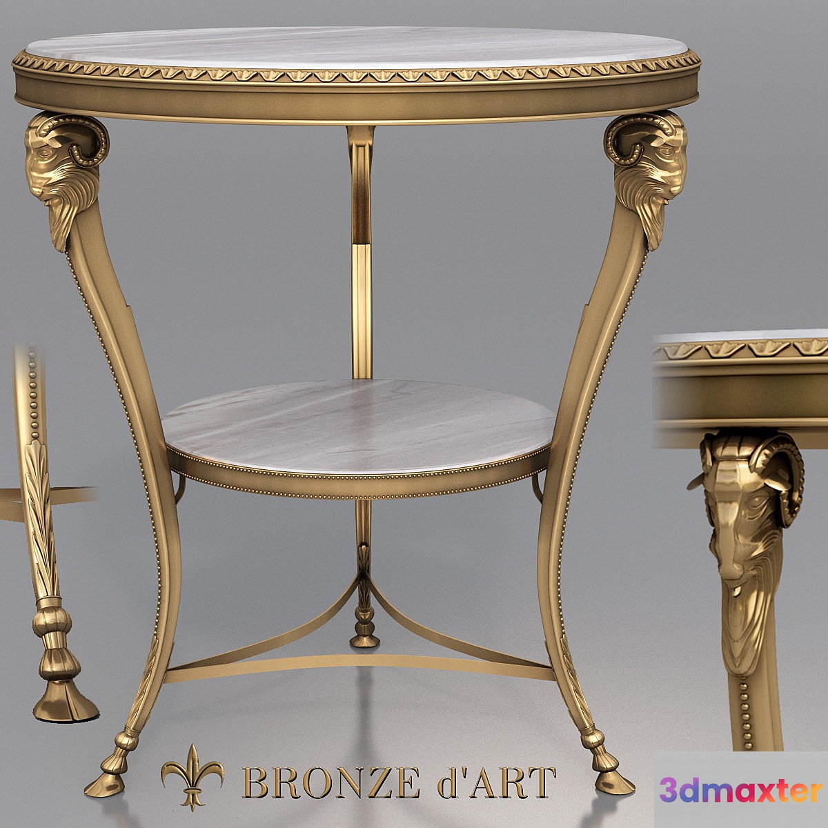 Belier 1116 Table of Bronze d'Art - No.4