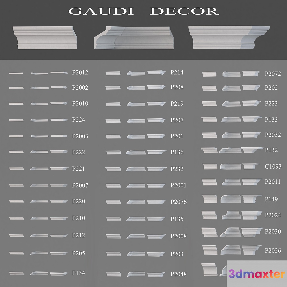 Ceiling cornices Gaudi Decor