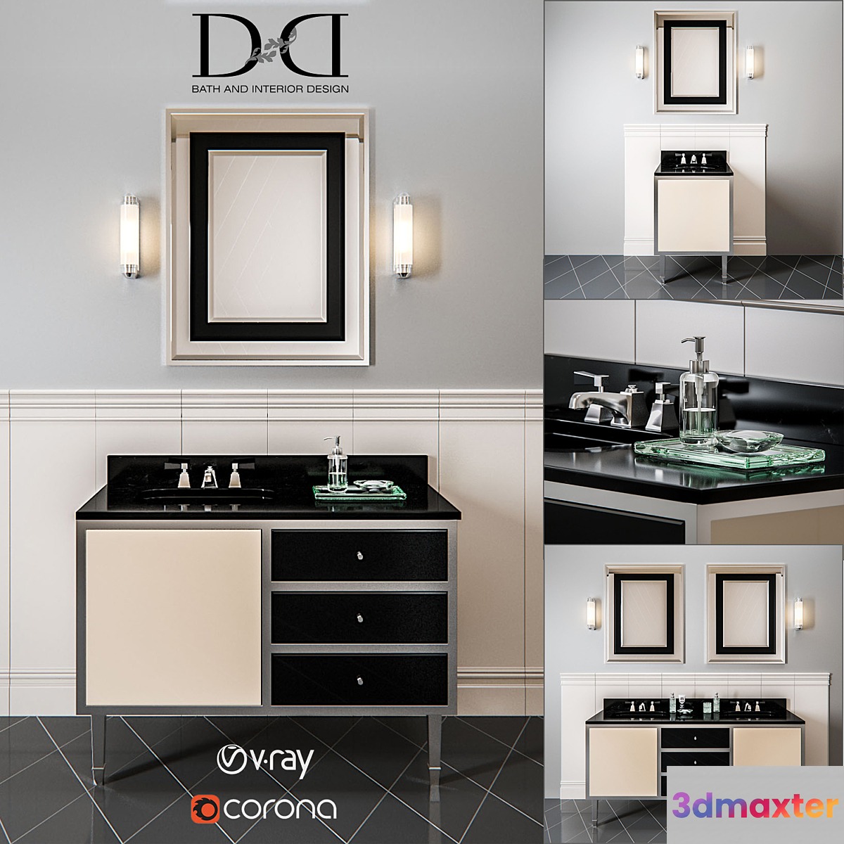 Devon & Devon - Jazz collection (3 Vanity Unit)