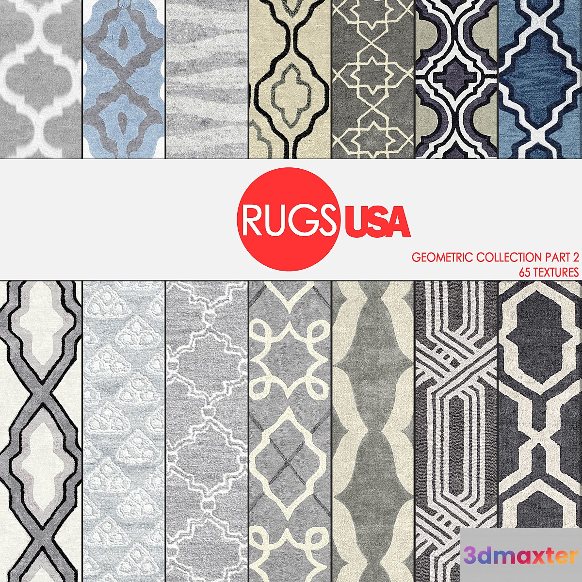 Rugs USA geometric collection part 2 - No.2 3D Max