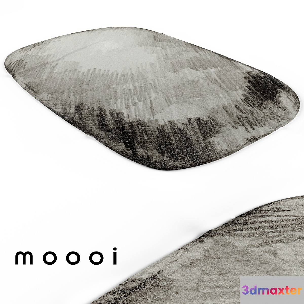 Moooi Carpet Scribble Grey