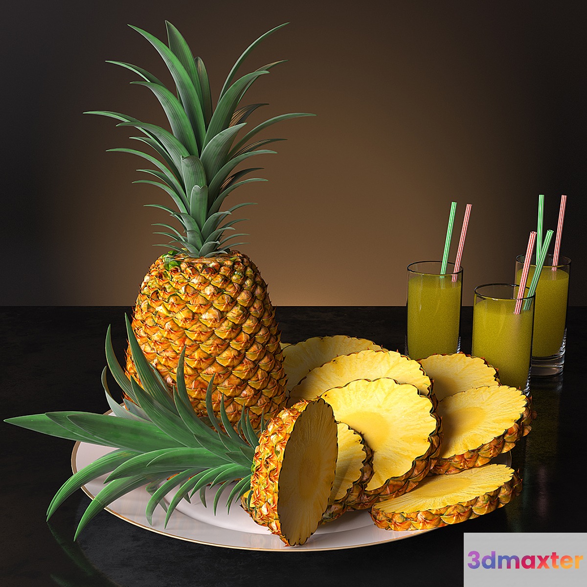 serving of pineapple