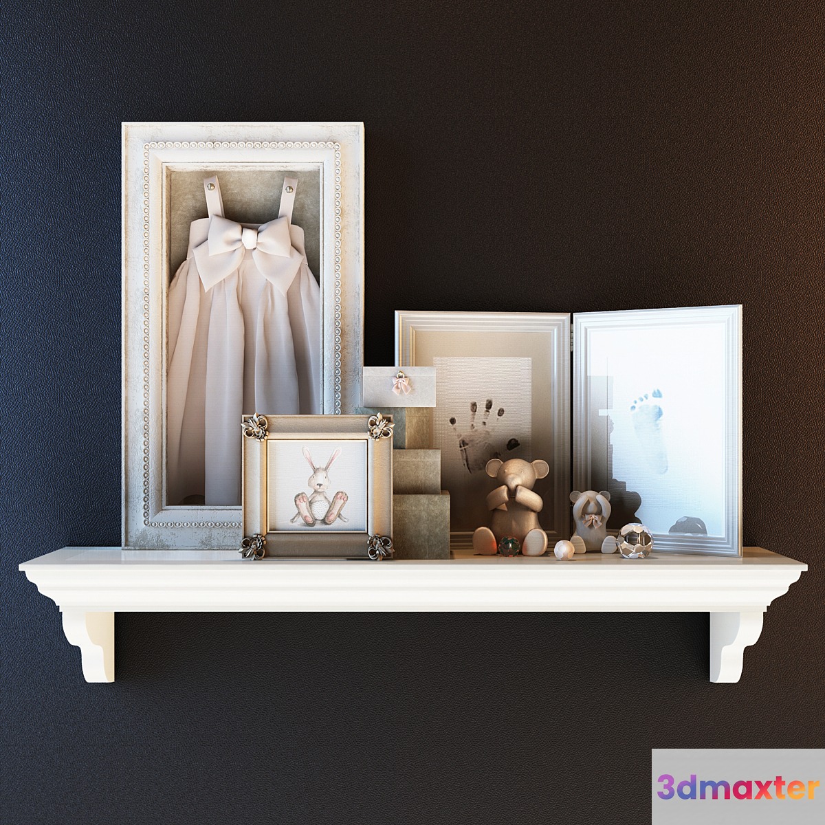 The decor in the nursery 3D Max