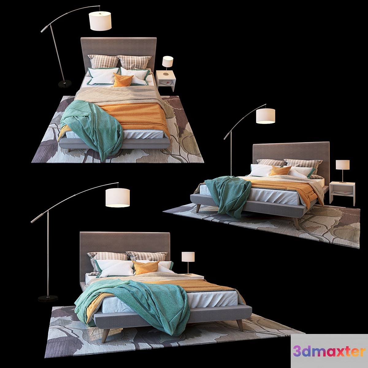 Nixon Upholstered Panel Bed by TOV - No.5