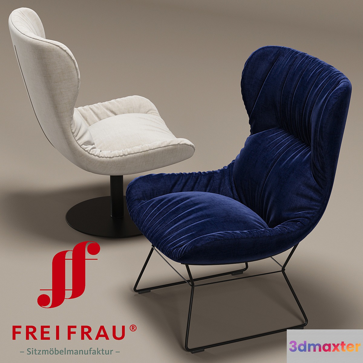 Leya wingback 3D Max