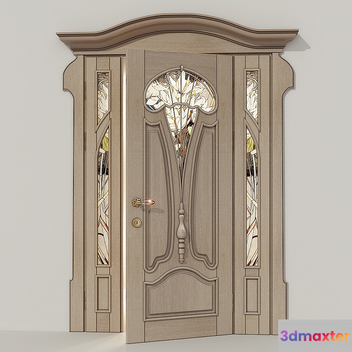 Art Door with stained glass windows