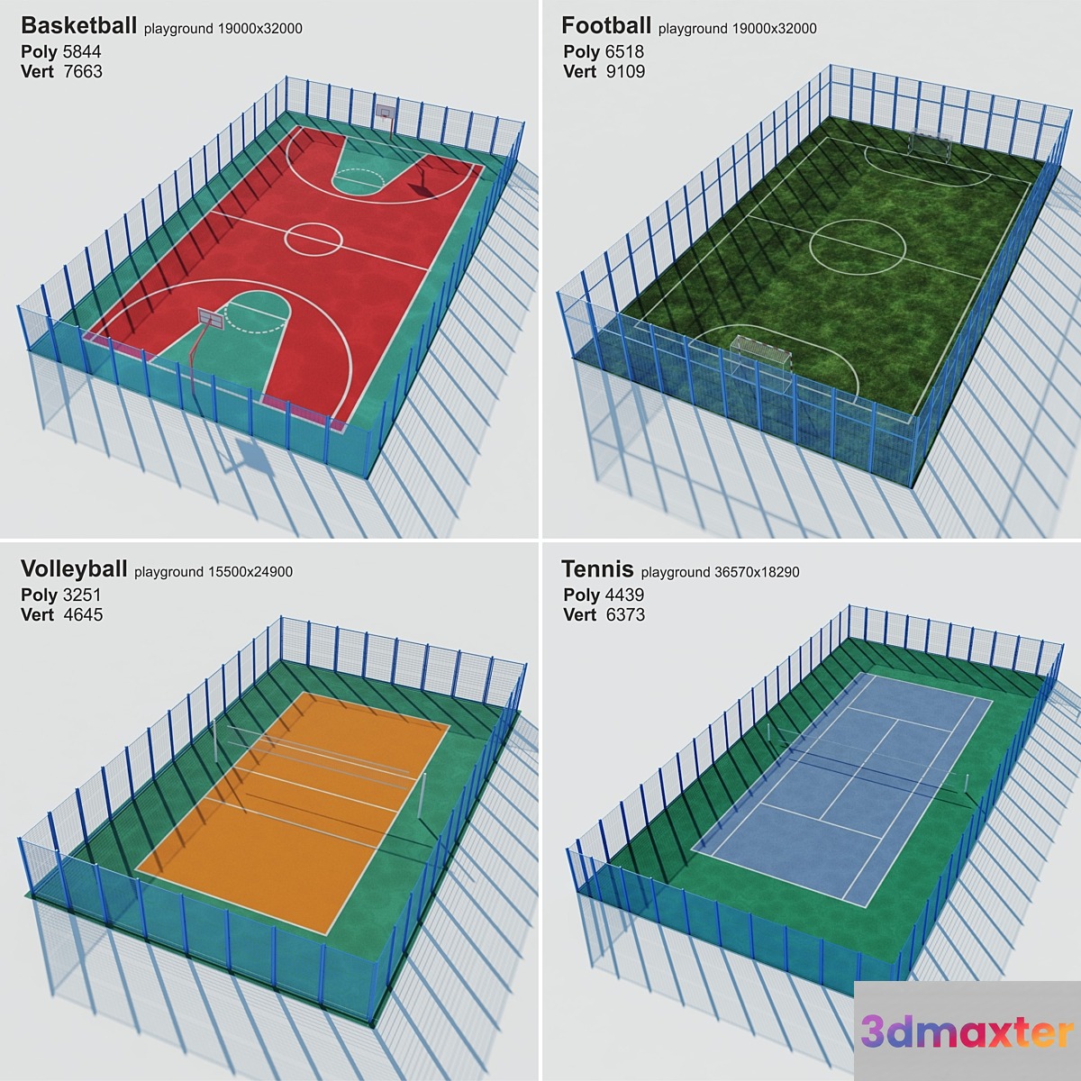 A set of sports fields - Set sport playground - No.2