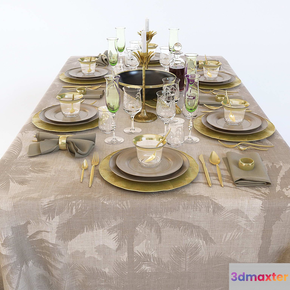 Tableware ZARA 3D Max