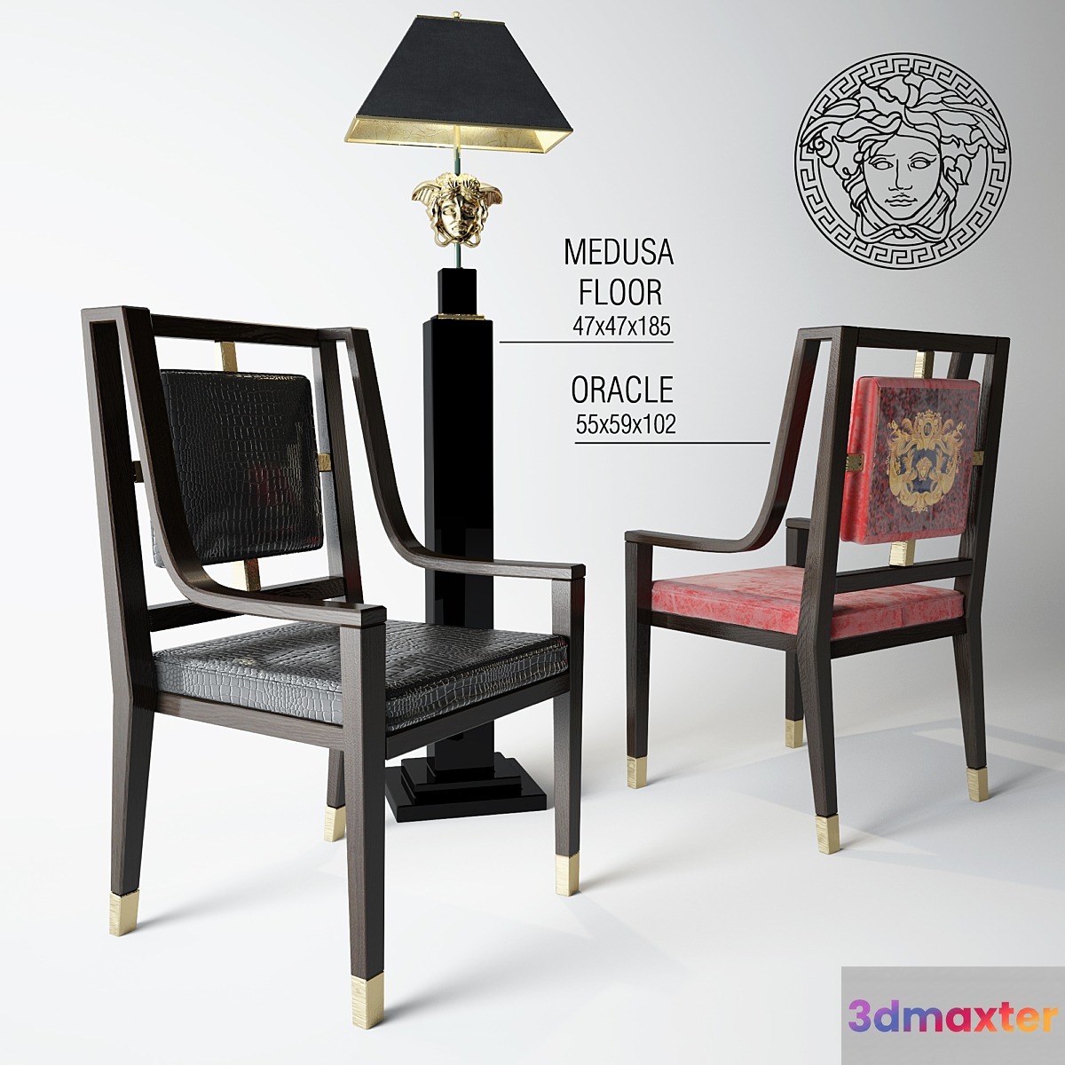 versace- oracle + medusa 3D Max