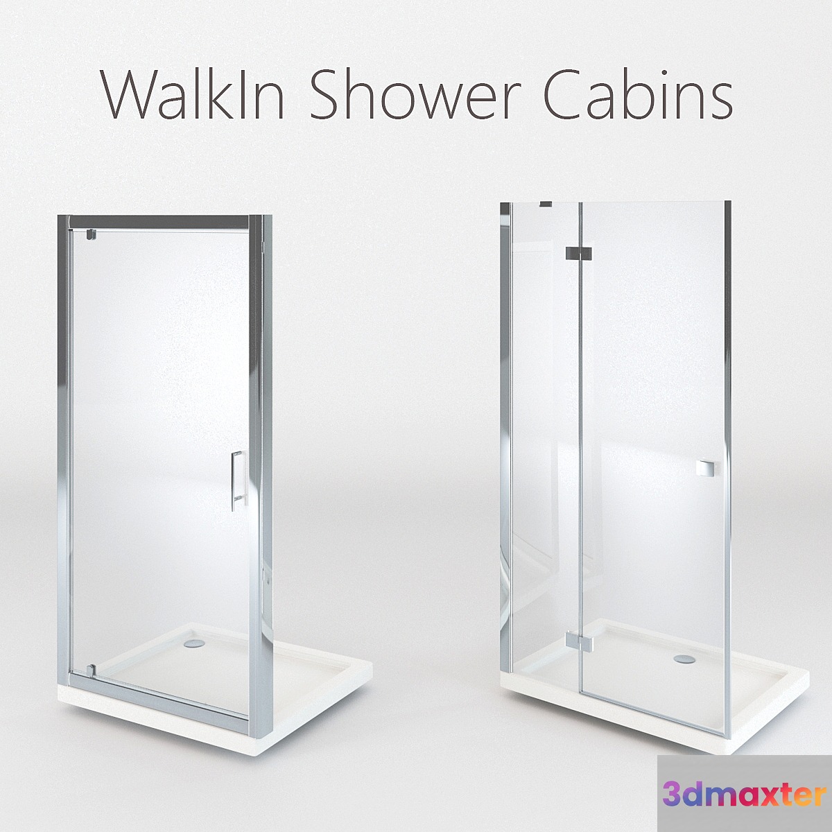 WalkIn Shower Cabins 3D Max