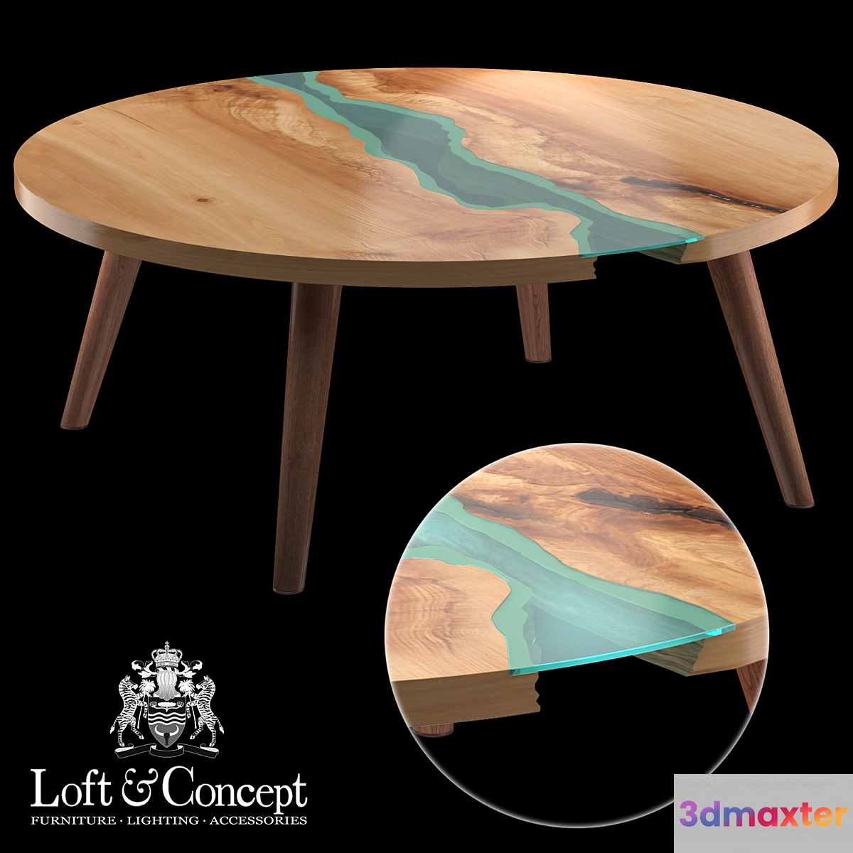 Round Table River Collection - No.2 3D Max