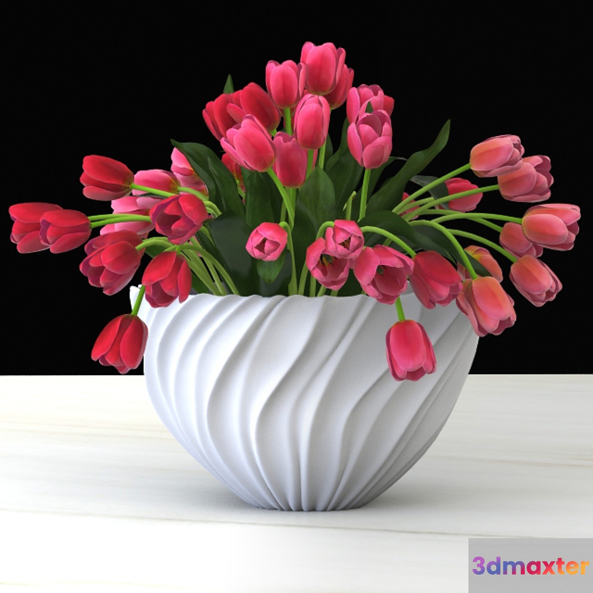 Tulips in a vase