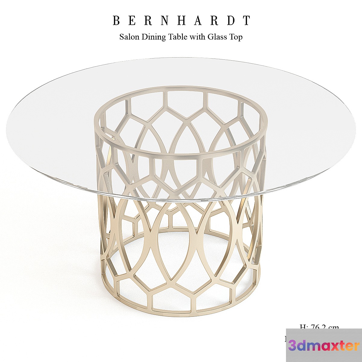 Bernhardt Furniture Salon Dining Table 3D Max