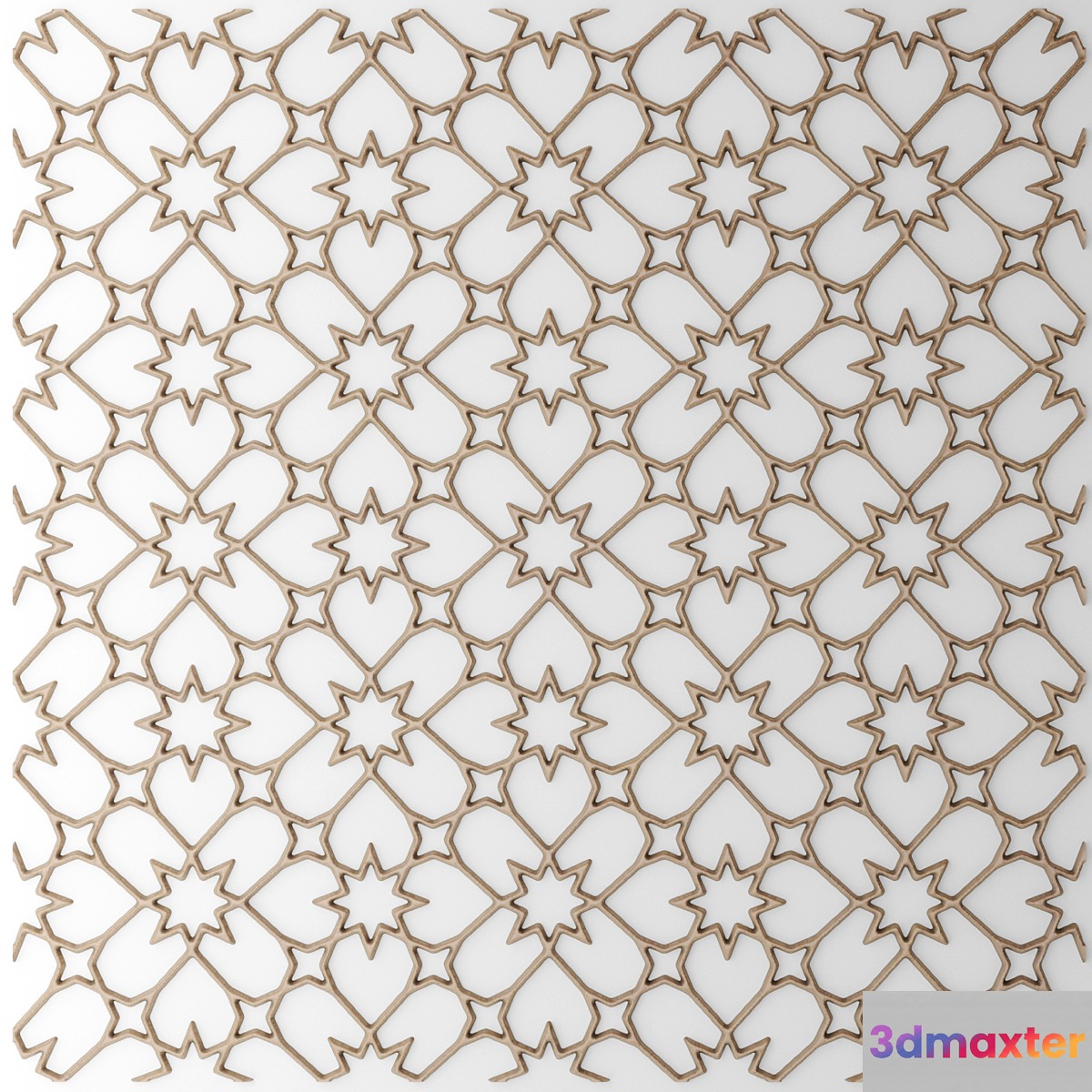 panel lattice arabic classic gothic lattice panel pattern art abstraction decorative interior wall decor 3D Max