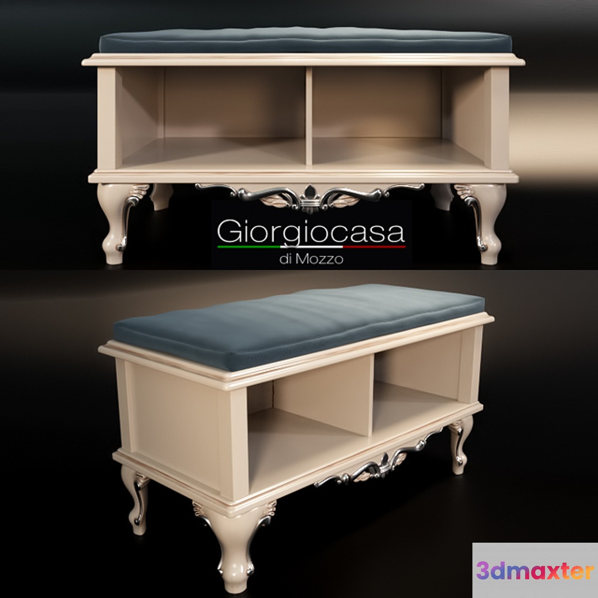Giorgiocasa bench in fabric 3D Max