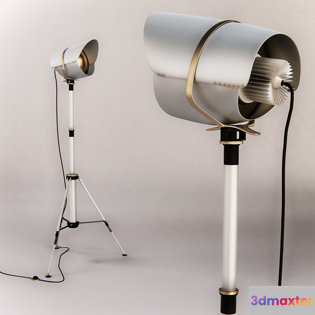 Pedant Lamp on Tripod 3D Max