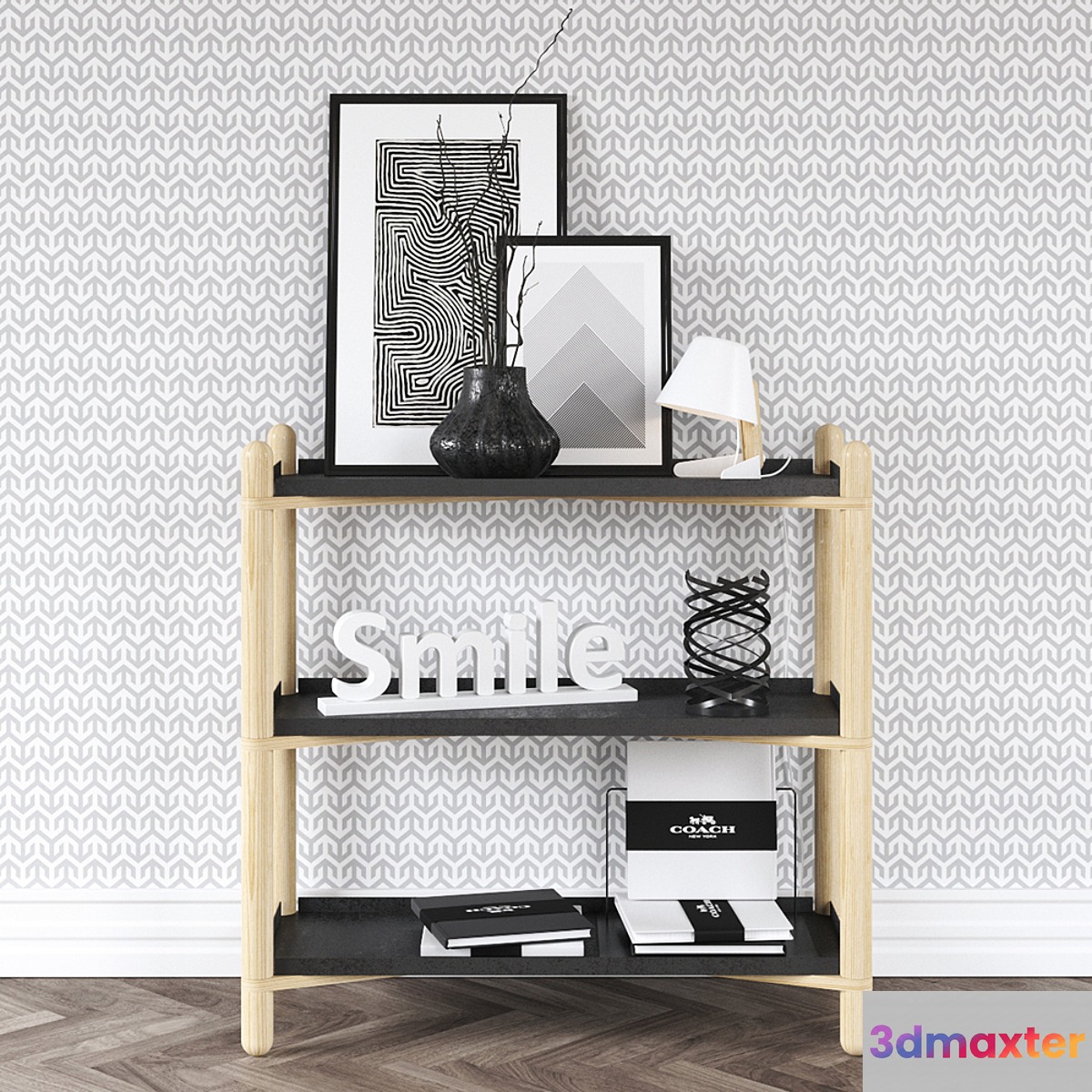 Nightstand Cross Shelf