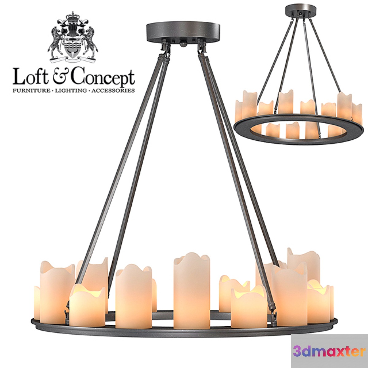 Chandelier Kevin Reilly Altar Round 3D Max