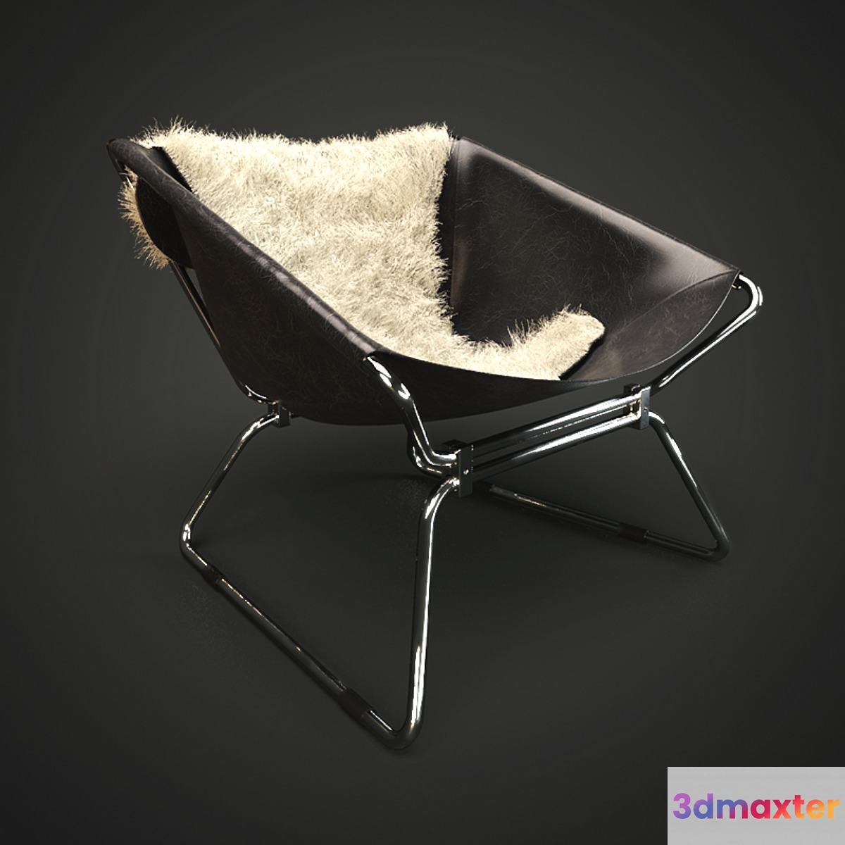 Leather chair. 3D Max