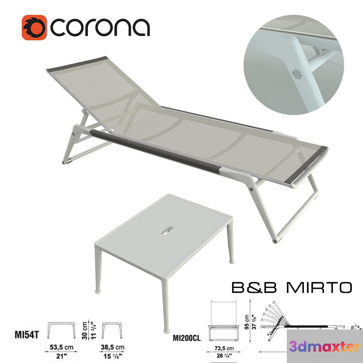 b&b MIRTO MI200CL | recliner 3D Max