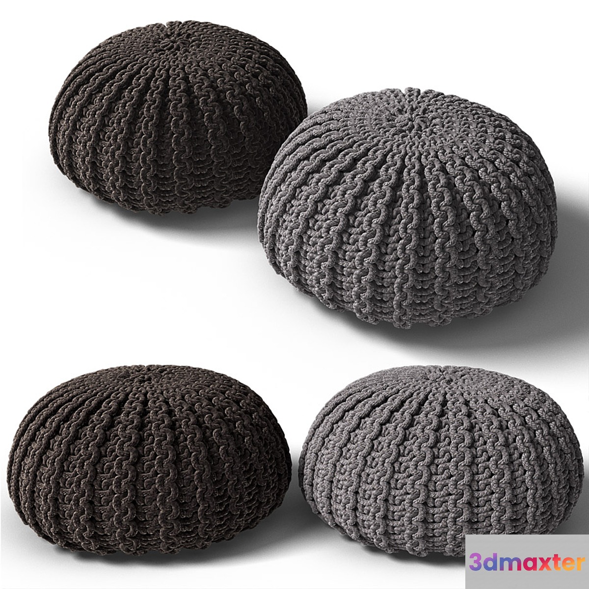 Knitted poof 2 - No.2