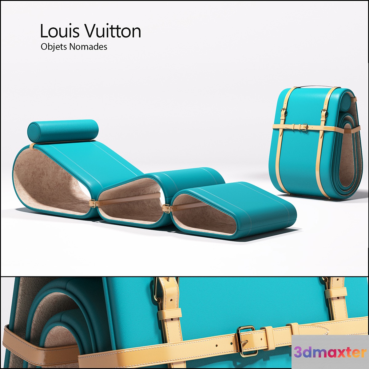 Louis Vuitton - Objets Nomades - Lounge chair 3D Max