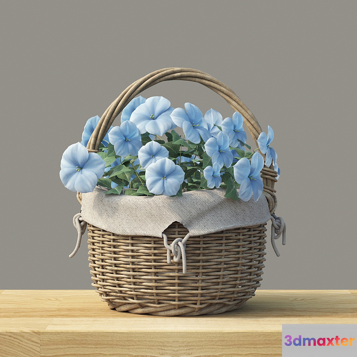 Basket with flowers