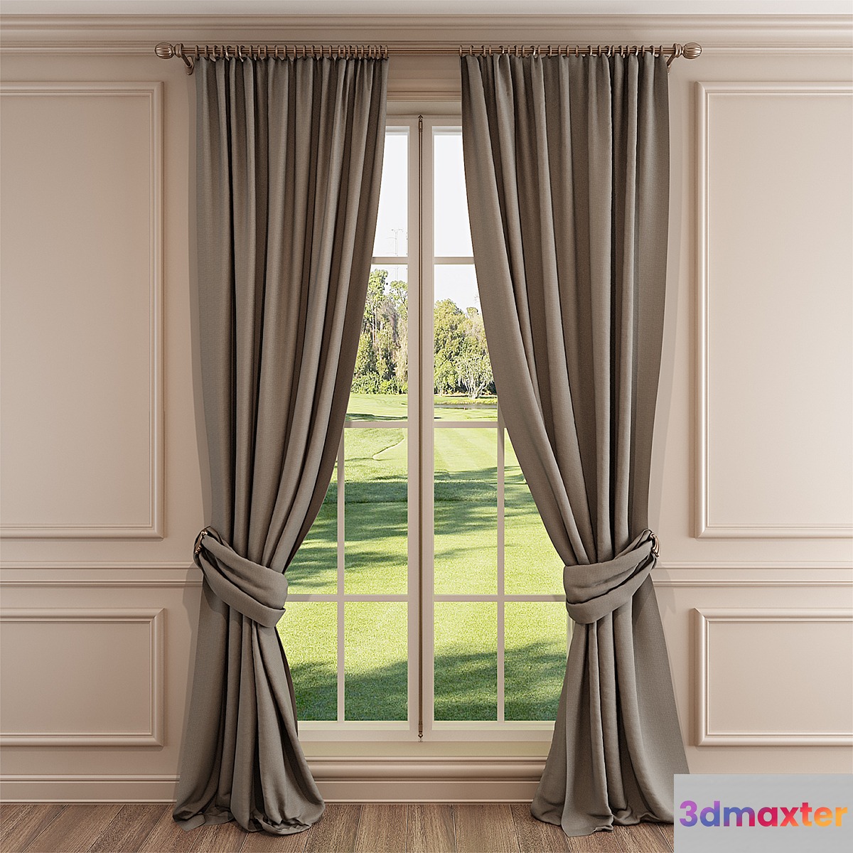 curtains with cornice