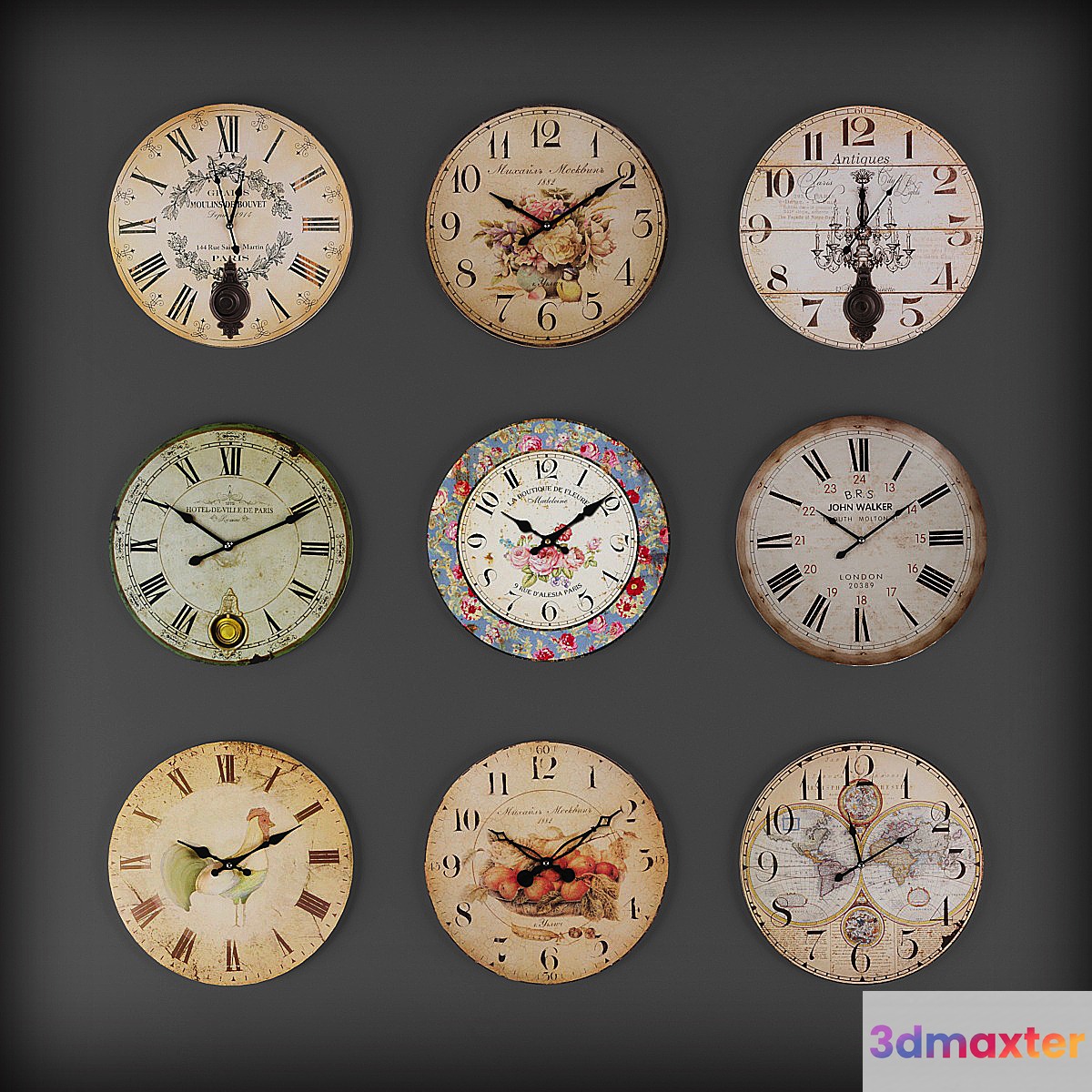 Collection of wall clocks 6