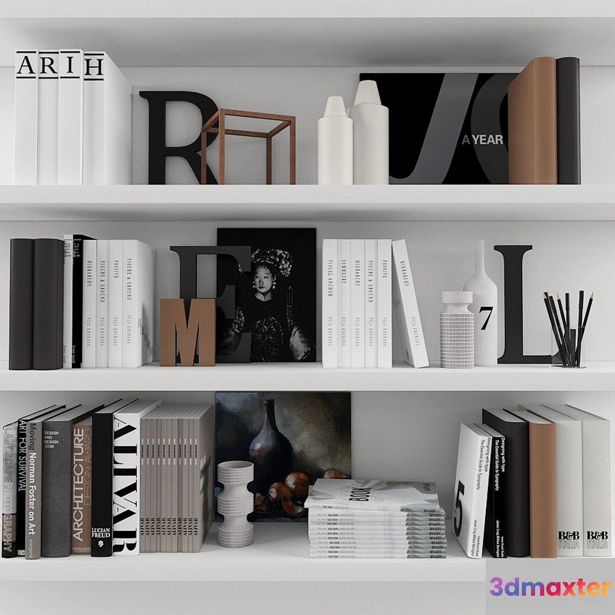 decorative set with books - No.2
