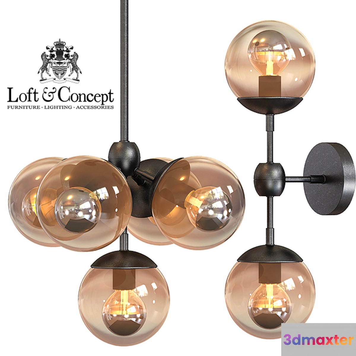 Chandelier Modo Chandelier 5 Globes