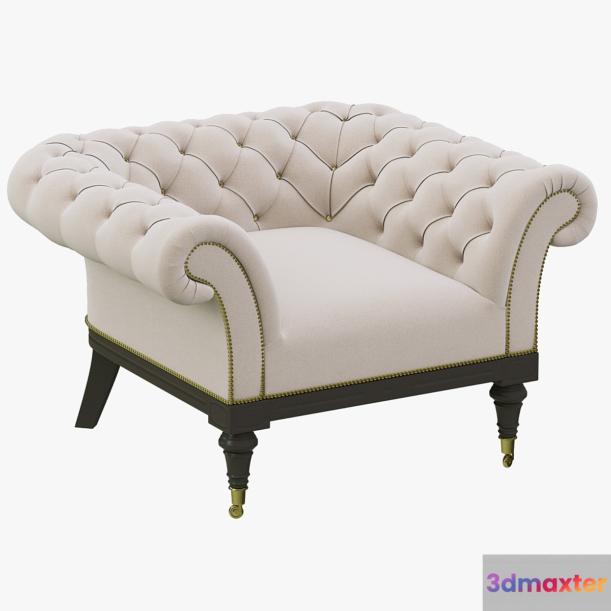 Restoration Hardware Islington Chesterfield Upholstered Chair