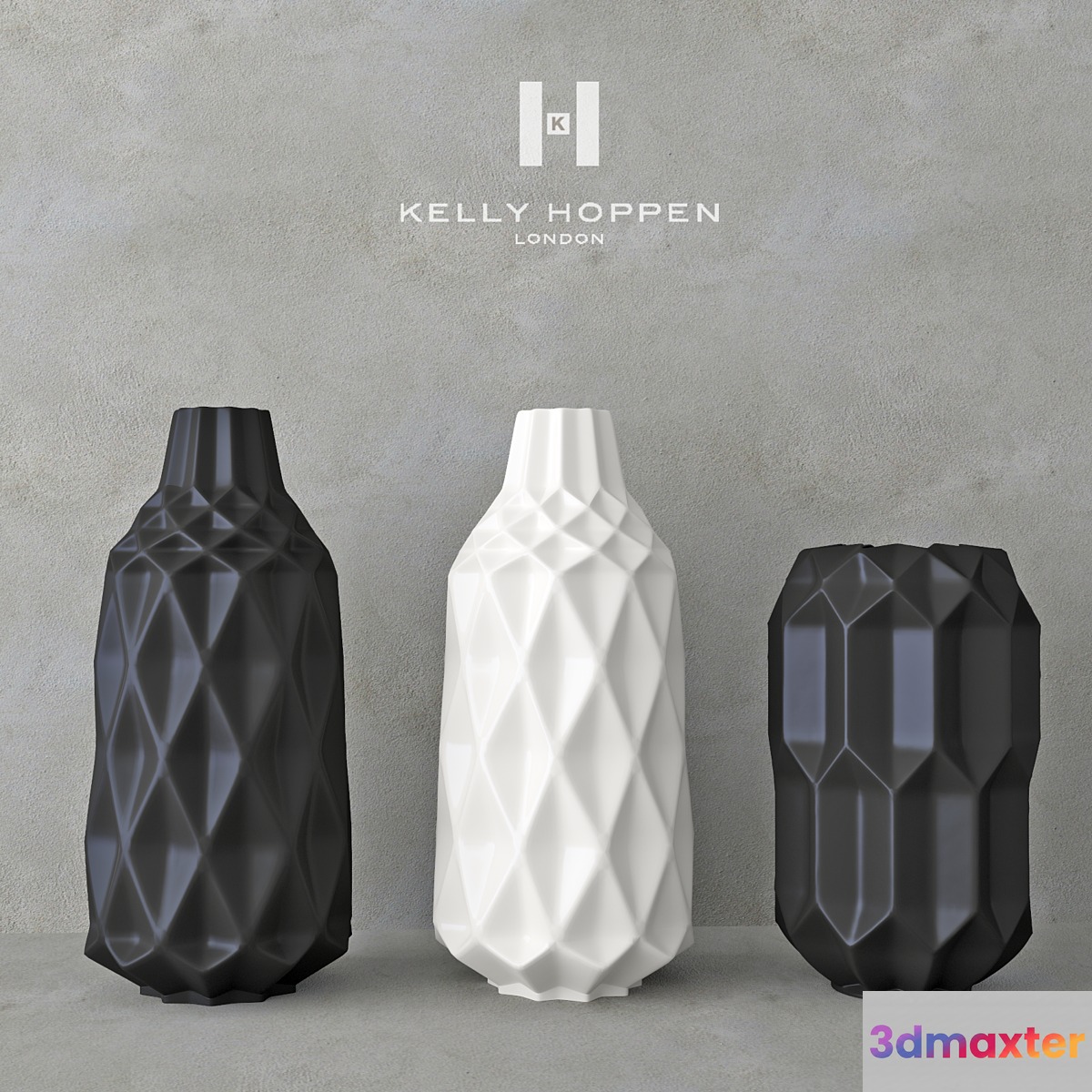 Decor set Kelly Hoppen 5 _ set of vases