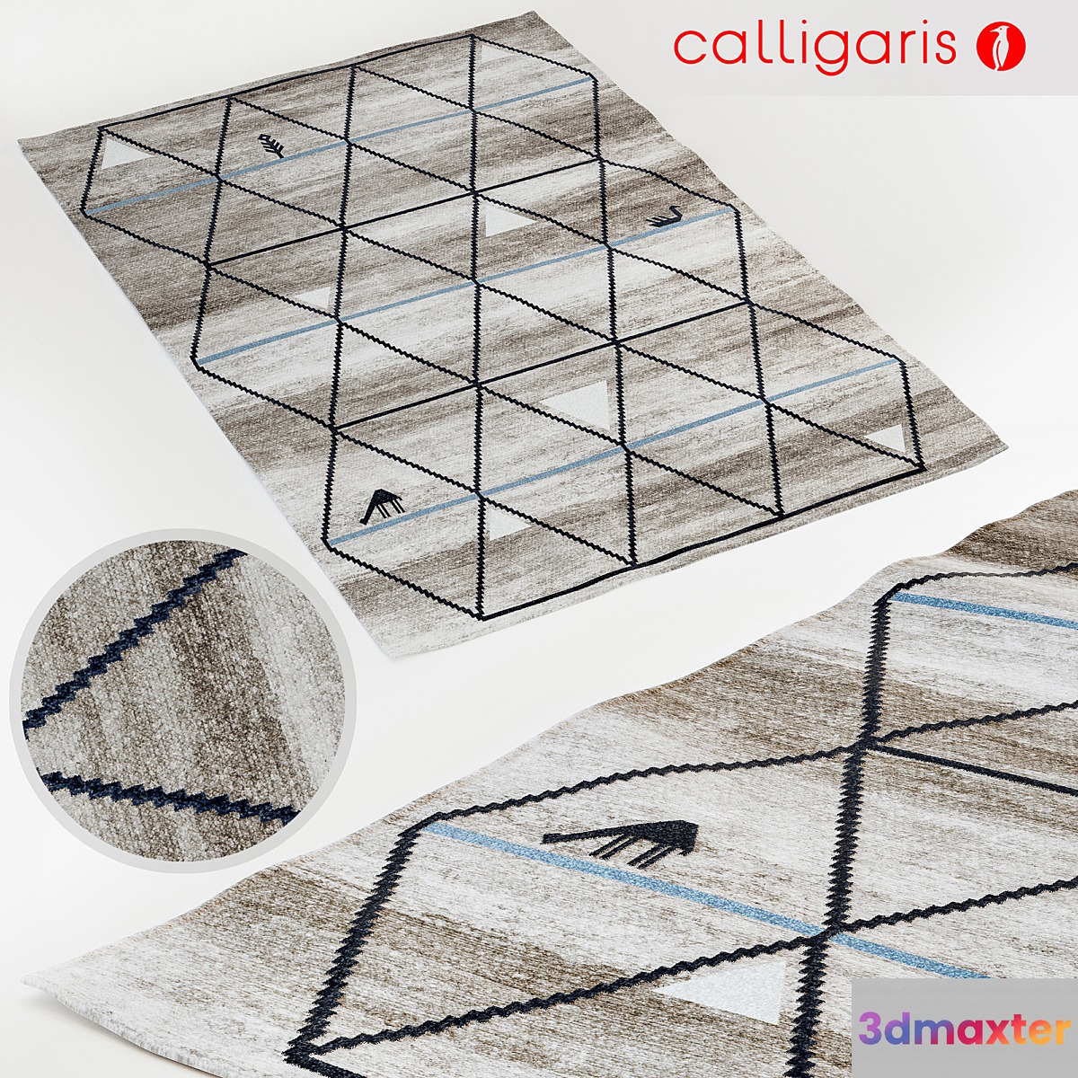 Calligaris rug Gava carpet 3D Max